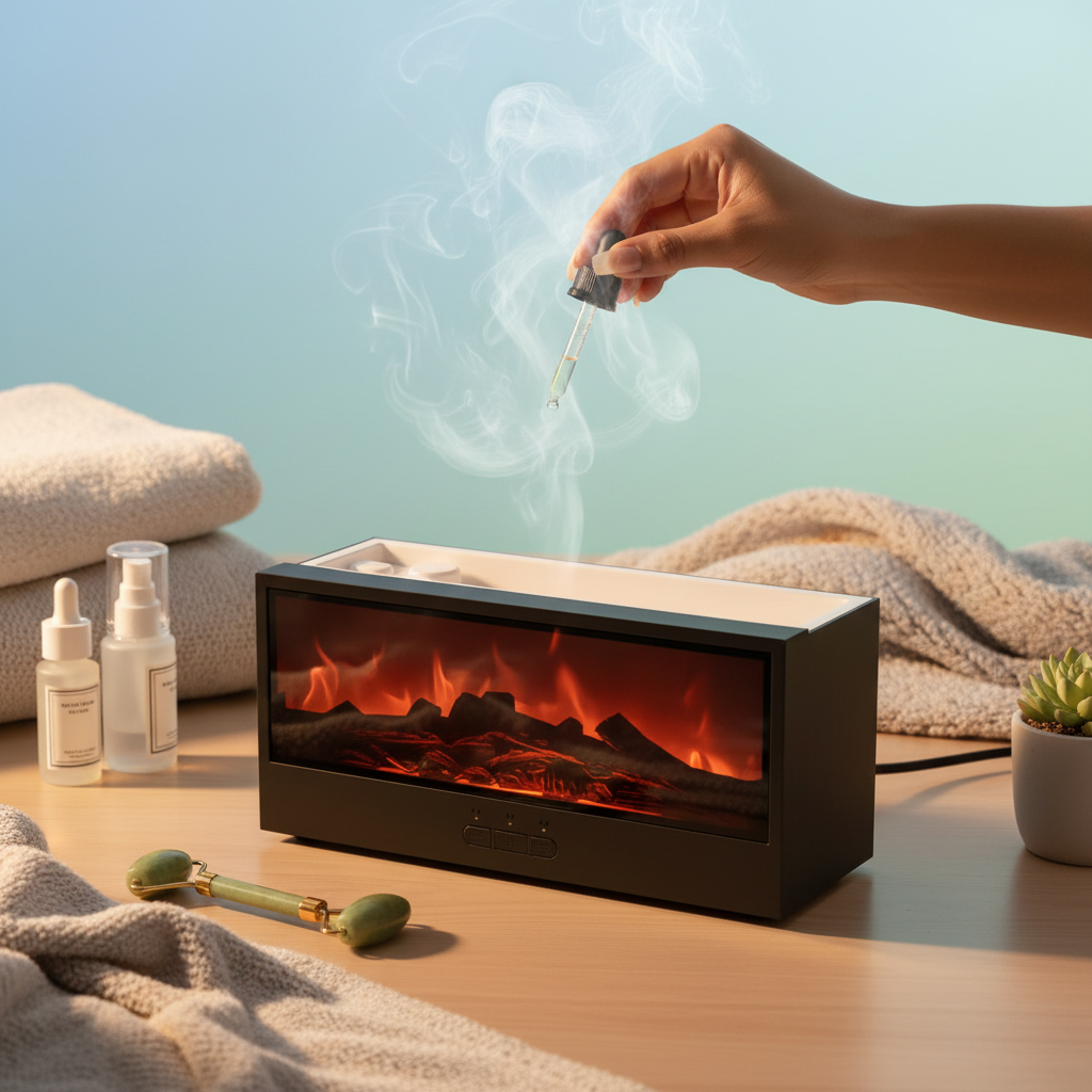 Fireplace diffuser wellness