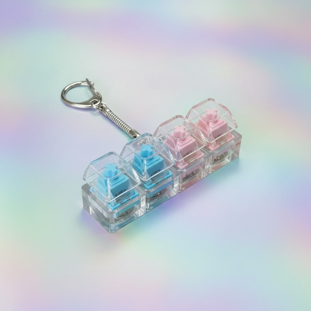 Porte-clés switches - fond holographique